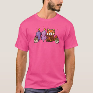 Red Panda 12th Birthday Fun Red Pandas Animal Gra T-Shirt