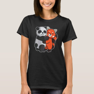 Red Panda And Panda Cute Animals For Women Animal T-Shirt