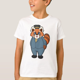 Red Panda as Groom with Hat T-Shirt