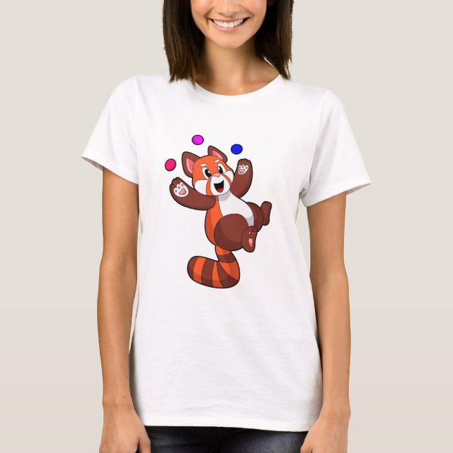 Red panda at Juggle Circus.PNG T-Shirt (Front)