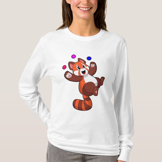 Red panda at Juggle Circus.PNG T-Shirt (Front)