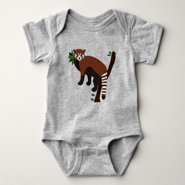 Red Panda Baby Bodysuit (Front)