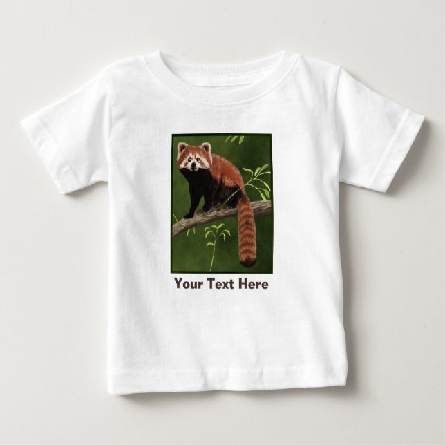 Red Panda Baby T-Shirt (Front)