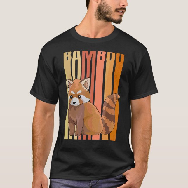 Red Panda Bamboo For A Red Panda T-Shirt (Front)