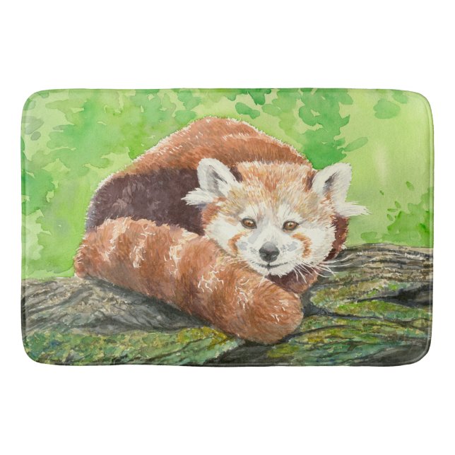 Red panda bath mat (Front)