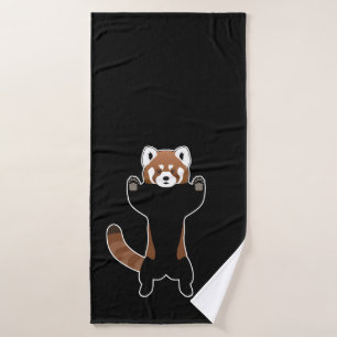 Red Panda  Bath Towel Set