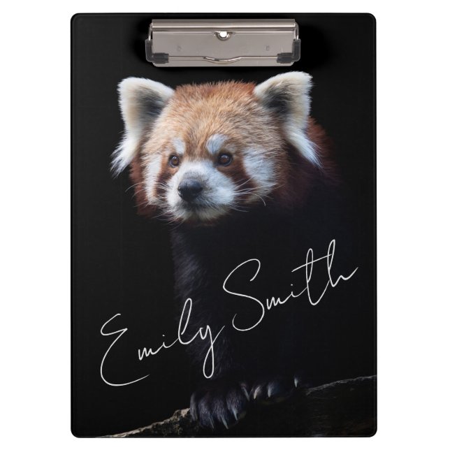 Red Panda Bear Clipboard (Front)