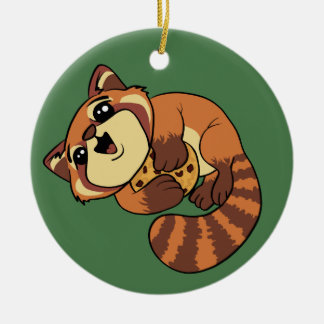 Red Panda! Ceramic Tree Decoration