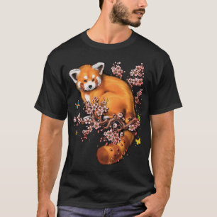 Red Panda Cherry Blossom T-Shirt
