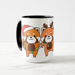 Red Panda Christmas Animals Cute Red Pandas Mug