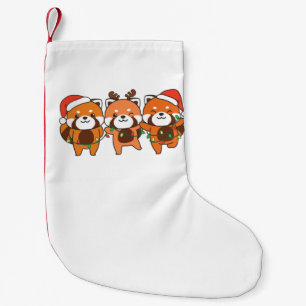 Red Panda Christmas Animals Cute Red Pandas Small Christmas Stocking
