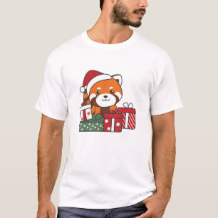 Red Panda Christmas Gift Winter Red Pandas T-Shirt