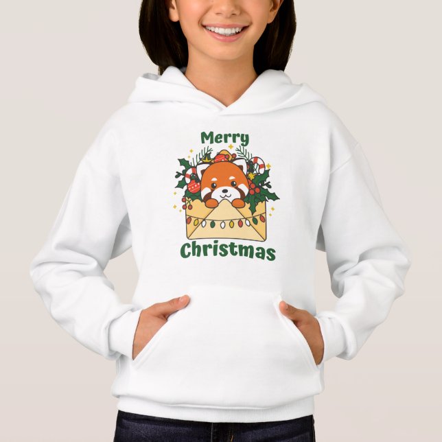 Red Panda Christmas Letter Winter Animals Pandas (Front)