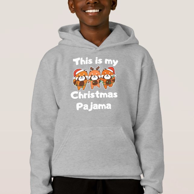 Red Panda Christmas Pyjamas (Front)