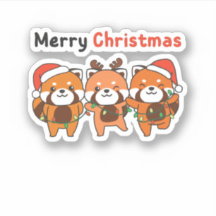 Red Panda Christmas Red Pandas Merry Christmas