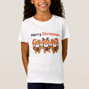 Red Panda Christmas Red Pandas Merry Christmas T-Shirt