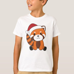 Red Panda Christmas Snow Winter Animals Pandas T-Shirt