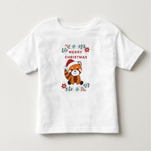 Red Panda Christmas Snow Winter Animals Pandas Tod Toddler T-Shirt