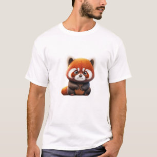 Red Panda Cute Adorable Humourous Illustration T-Shirt