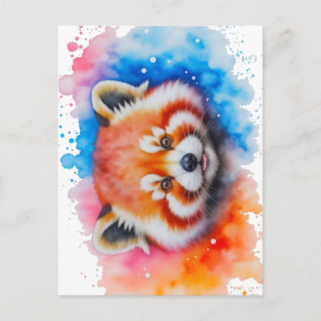 Red Panda cute Postcard (Front)