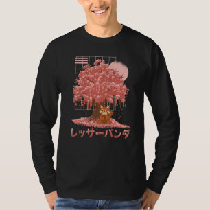 Red Panda Day Cherry Blossoms Bloom Pink Sakura Tr T-Shirt