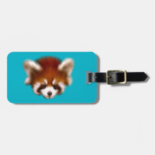 Red Panda Design Luggage Tag