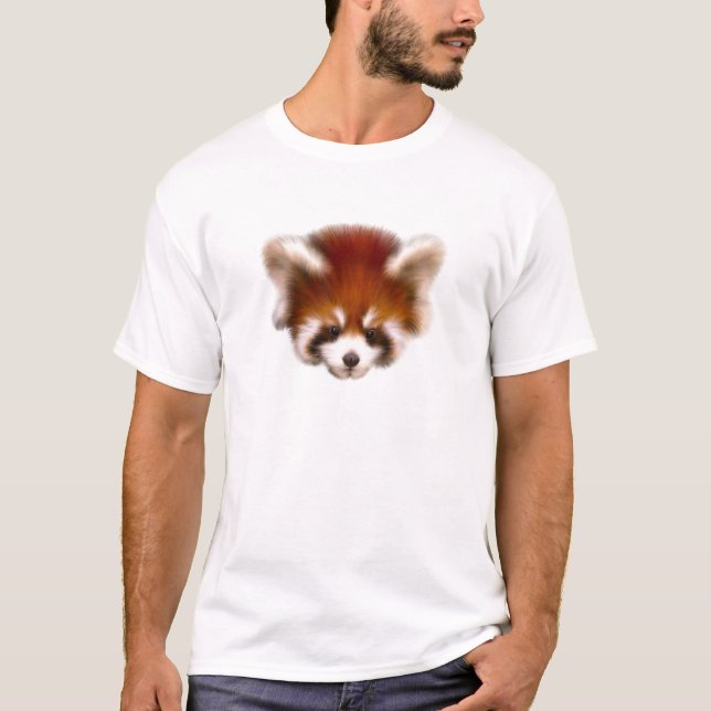 Red Panda Design T-Shirt (Front)