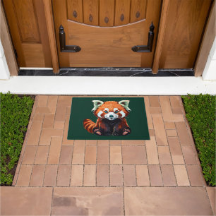 Red panda doormat