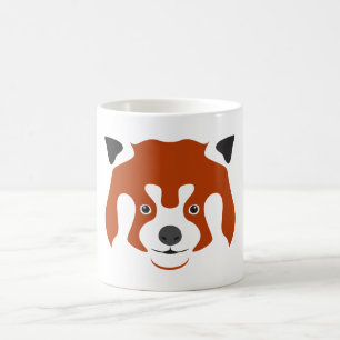 RED PANDA FACE COFFEE MUG