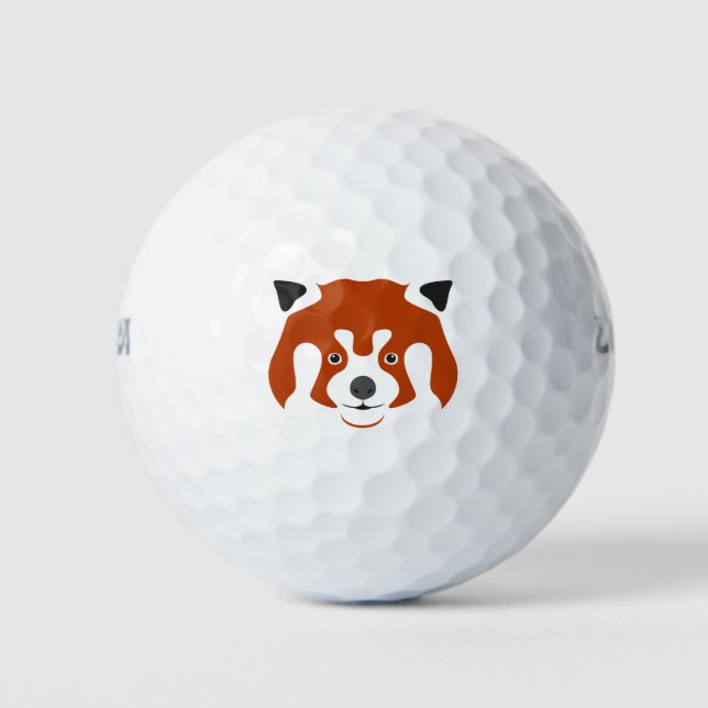 RED PANDA FACE GOLF BALLS (Front)