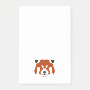 RED PANDA FACE POST-IT NOTES