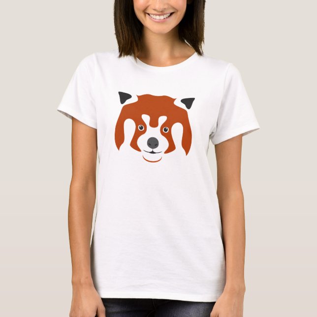 RED PANDA FACE T-Shirt (Front)