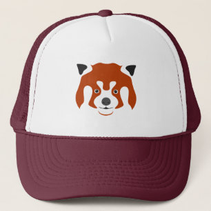 RED PANDA FACE TRUCKER HAT