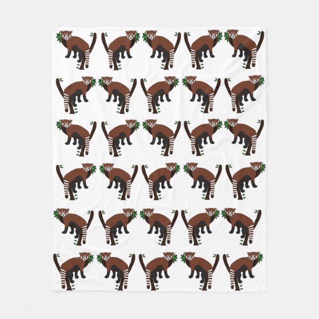 Red Panda Fleece Blanket (Front)