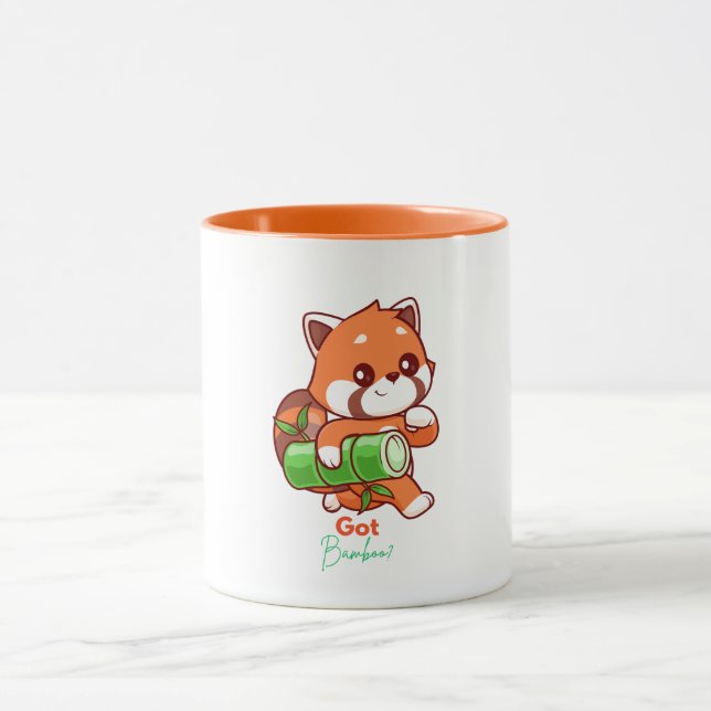 Red Panda Got Bamboo? Mug (Center)