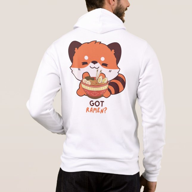 Red Panda: Got Ramen? Hoodie (Back)