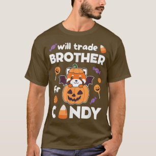 Red Panda Halloween Pumpkin Will Trade Brother For T-Shirt