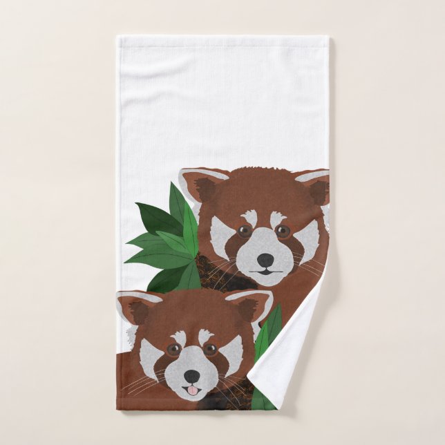 Red Panda Hand Towel (Hand Towel)