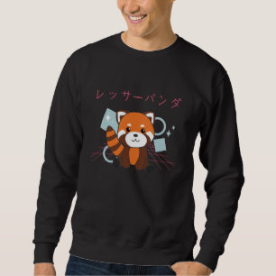 Red Panda Japan Retro 90s Kawaii Anime Animals Sweatshirt
