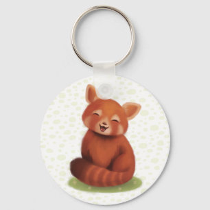 Red Panda Key Ring