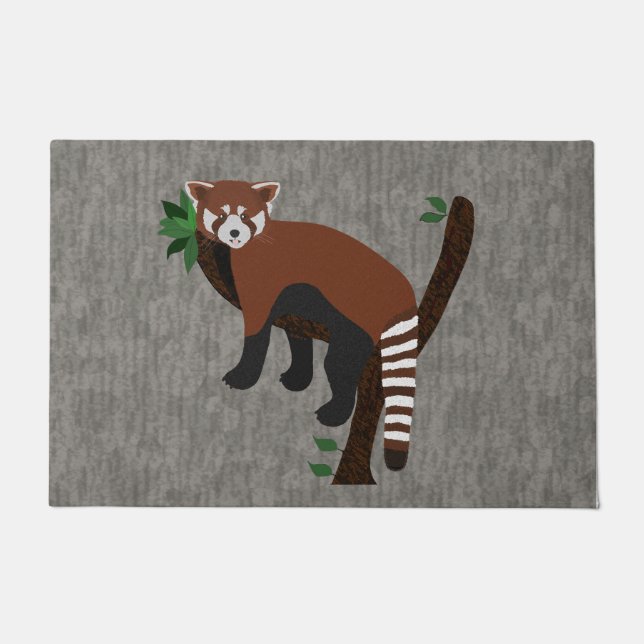 Red Panda Large Doormat (Front)