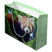 Red Panda Large Gift Bag (Back Angled)