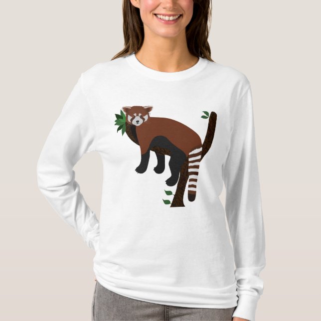 Red Panda Long Sleeve Shirt (Front)