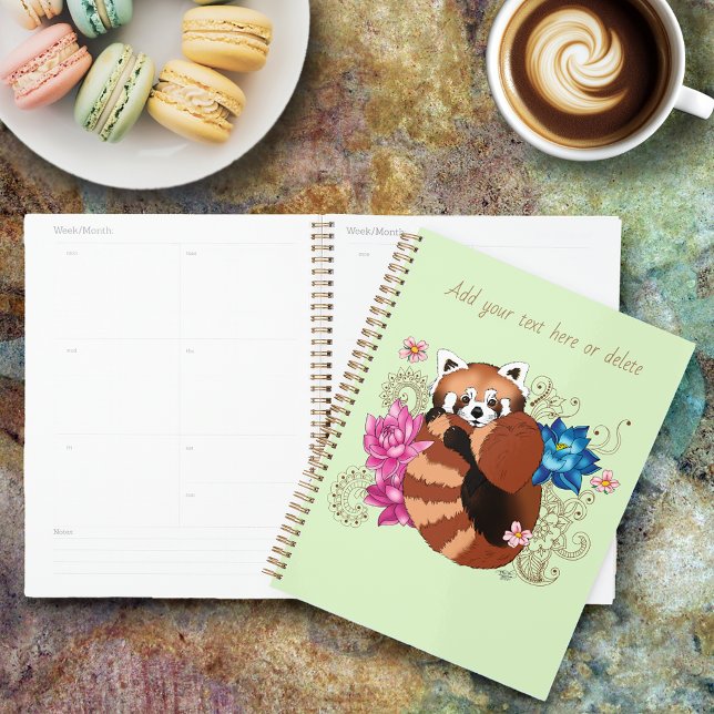 Red Panda Lotus Flowers Henna Planner (Creator Uploaded)