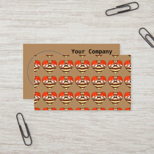 Red Panda Love heart Business Card