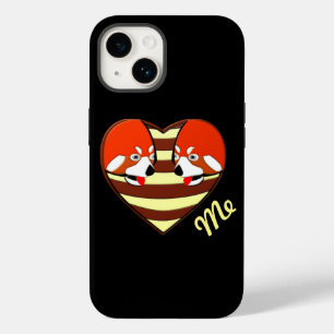 Red Panda Love heart Case-Mate iPhone 14 Case