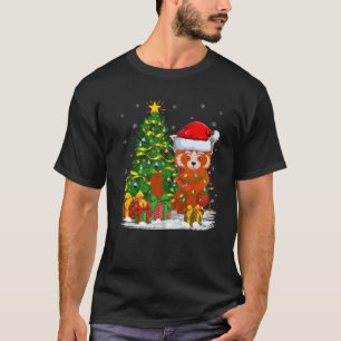 Red Panda Lover Family Matching Santa Red Panda Ch T-Shirt
