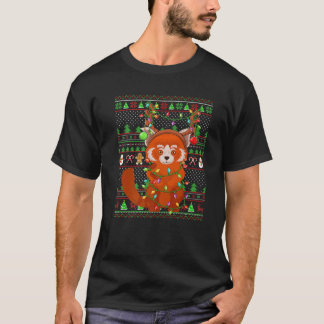 Red Panda Lover Family Matching Ugly Red Panda Chr T-Shirt