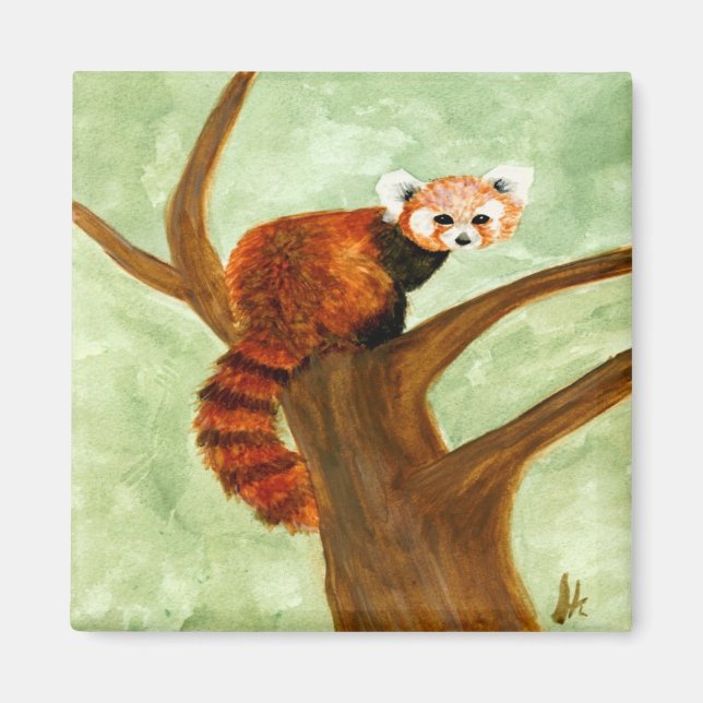 Red Panda Magnet (Front)