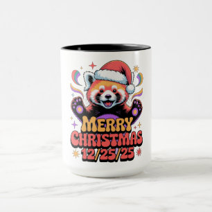 Red Panda Merry Christmas 12/25/25 Mug